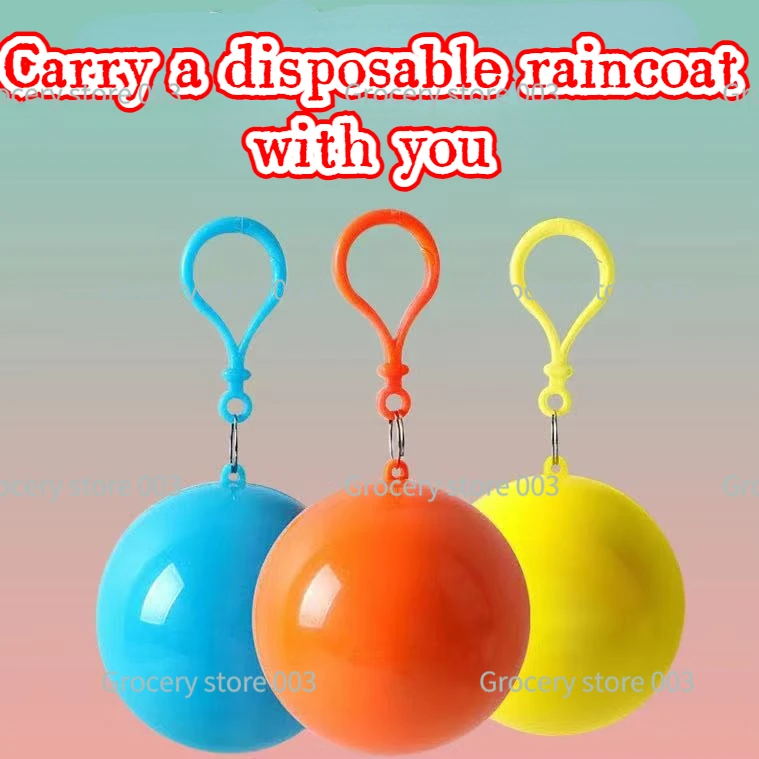 

Adults carry disposable raincoats with them in case of emergencies, compact, convenient and colorful rain coat rain poncho