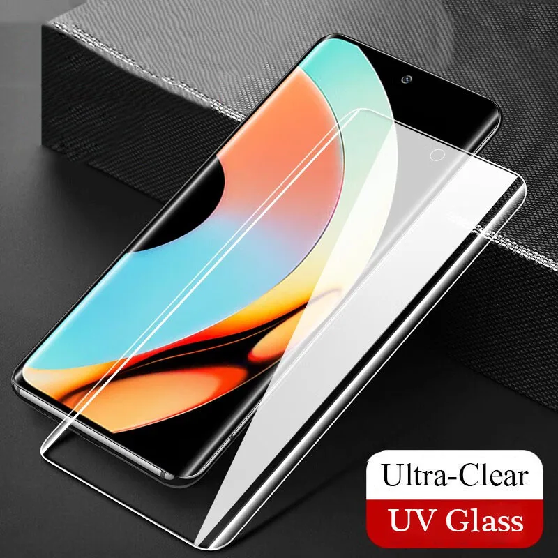 

3D UV liquid Tempered Glass For OPPO Realme 10 Realme10 Pro Plus Screen Protector For Realme10Pro+ Clear Anti Blue Matte UV Film