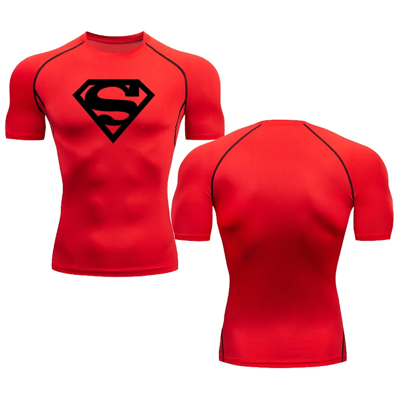 Футболка мужская компрессионная с коротким рукавом