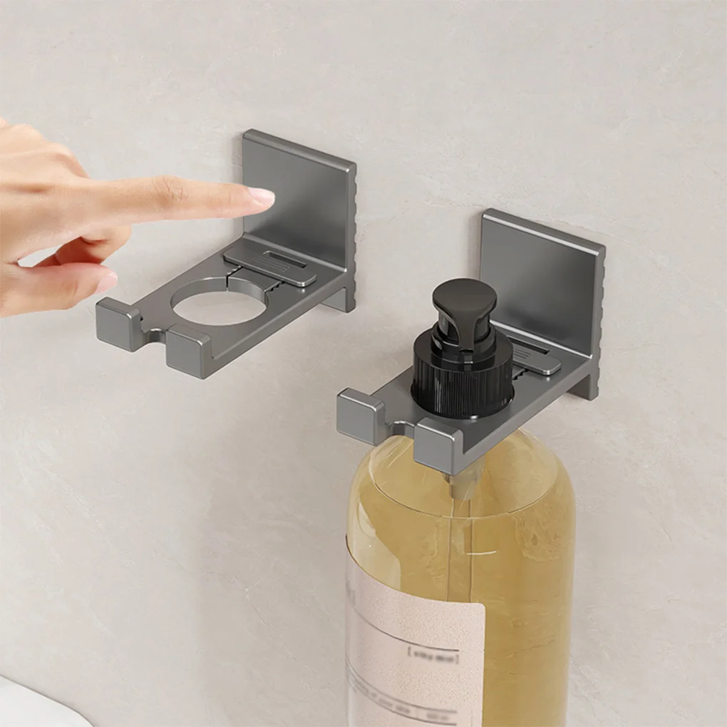 

Universal Shower Gel Bottle Rack Adjustable Shampoo Bottle Holder Shower Gel Washing Liquid Hanger Soap Dispenser Wall Mounted