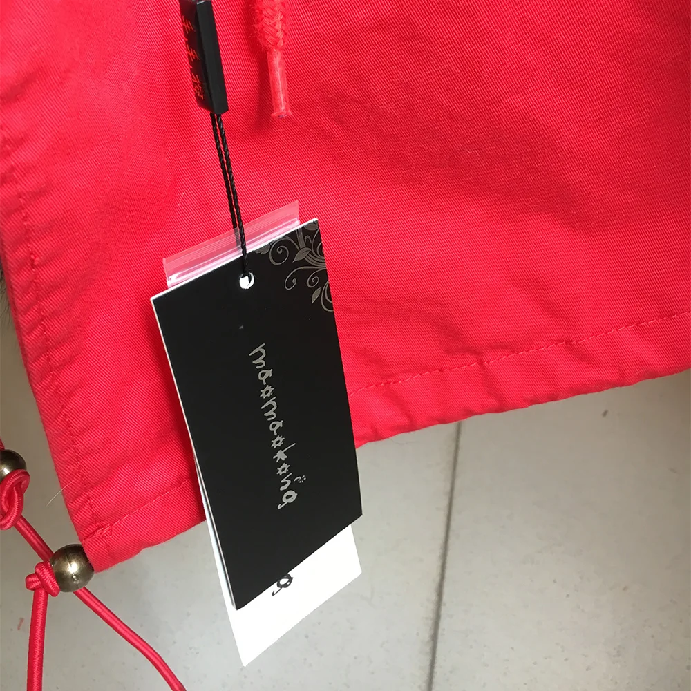 Winter Women Real Fur Coat Natural Raccoon Fur Lining  Jacket Long hooded With big fur collar Thick Warm black Parkas