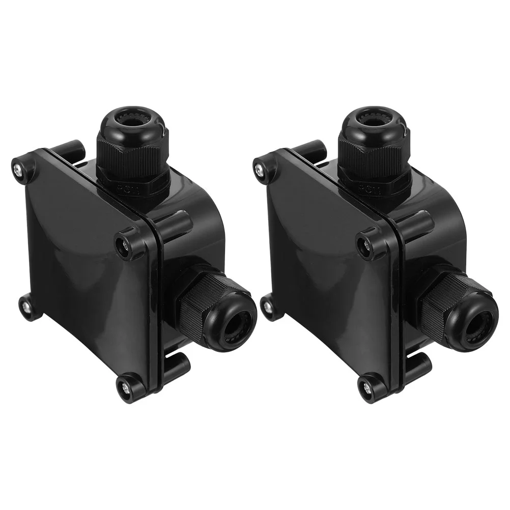 

2 Pcs T-type Tee Cable Connection Electrical Supply Waterproof Connector Plastic