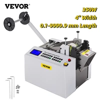 vevor ys 100 auto heat shrink tube cutting machine 350w micro computer control cable pipe die cutter pvc tape belt cold cutting
