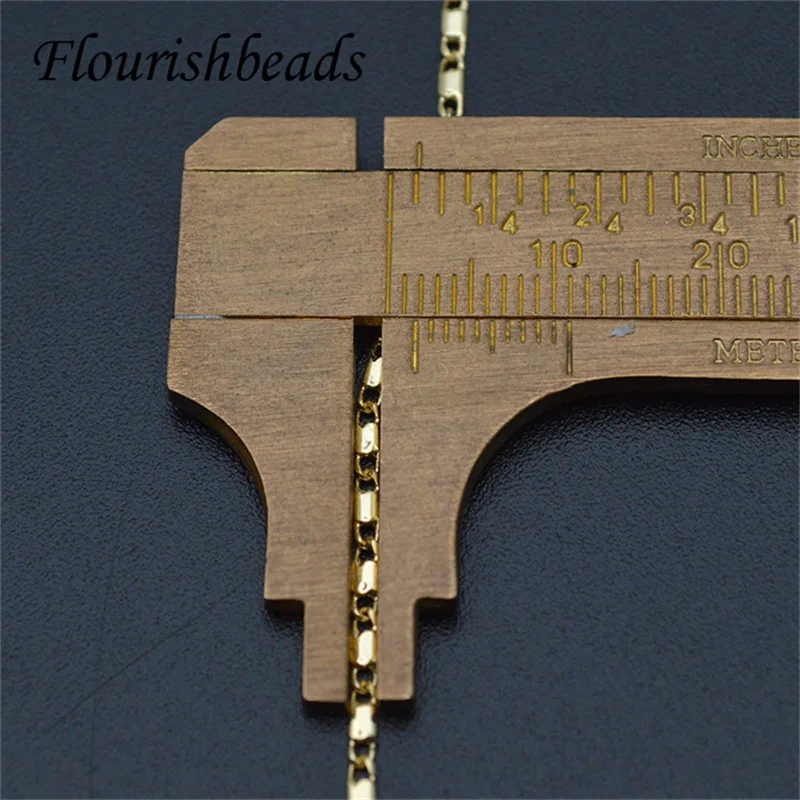10pcs/lot 17.7inches 45CM New Style Nickel Free Anti Fading Gold Color 2mm Thick Link Chain  Necklace Chains for Jewelry Making