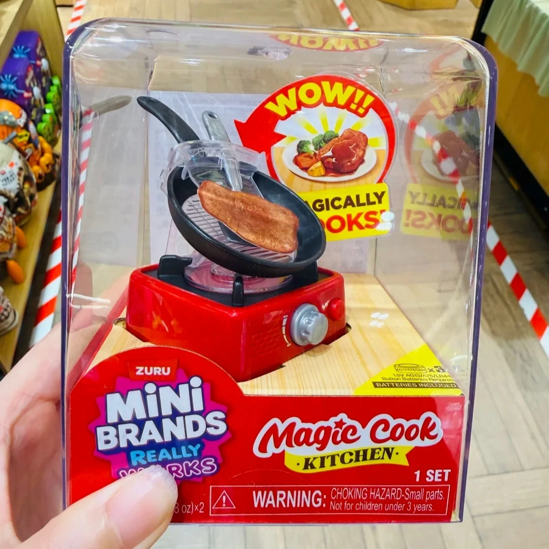 Игровой набор Zuru Mini Brands Magic Cook Kitchen: Коллекционная миниатюрная кухня с функциональными игрушечными продуктами для ролевых игр и творчества, DIY-игрушка, подарок на день рождения (art.: 3920dc0ac3383) - 3920dc0ac3383