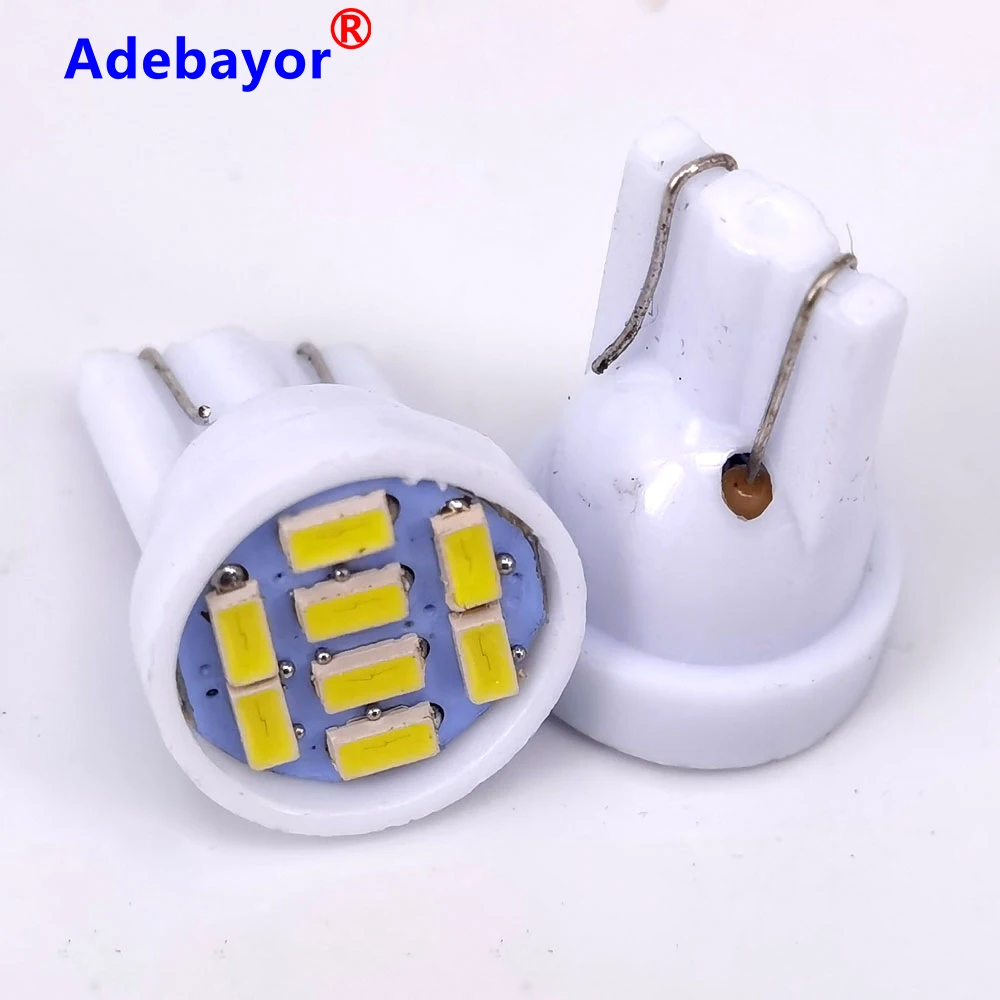 

1000 Pcs Wholesales White T10 3014 8SMD w5w LED 194 168 192 Auto Car Wedge 8 LEDs SMD Clearance Light bulb Lamp Styling