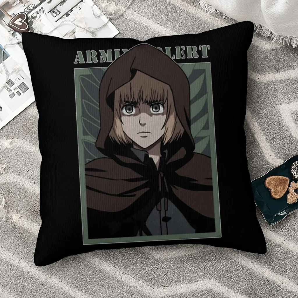 

Armin Arlert Искусство ретро обнимательная наволочка Armin Arlert рюкзак Подушка Диван DIY печать офиса декоративные искусства