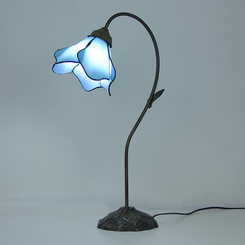 Настольные лампы Тиффани из витражного стекла для гостиной спальни настольная