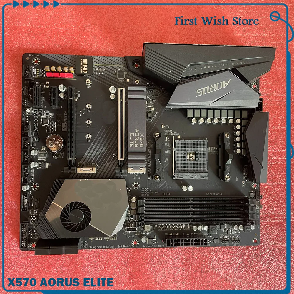 Для материнской платы G-i-g-a-b-y-t-e AM4 X570 PCIE4.0 6XSATA M.2 HDMI + DP USB TYPE-C/A AORUS ELITE