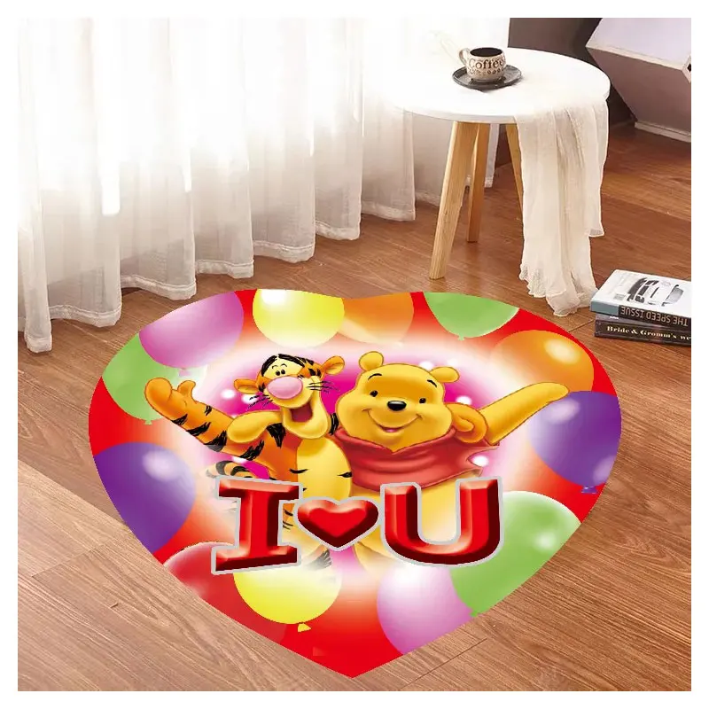 Детский игровой коврик Disney с Микки и Минни прикроватный в форме сердца для