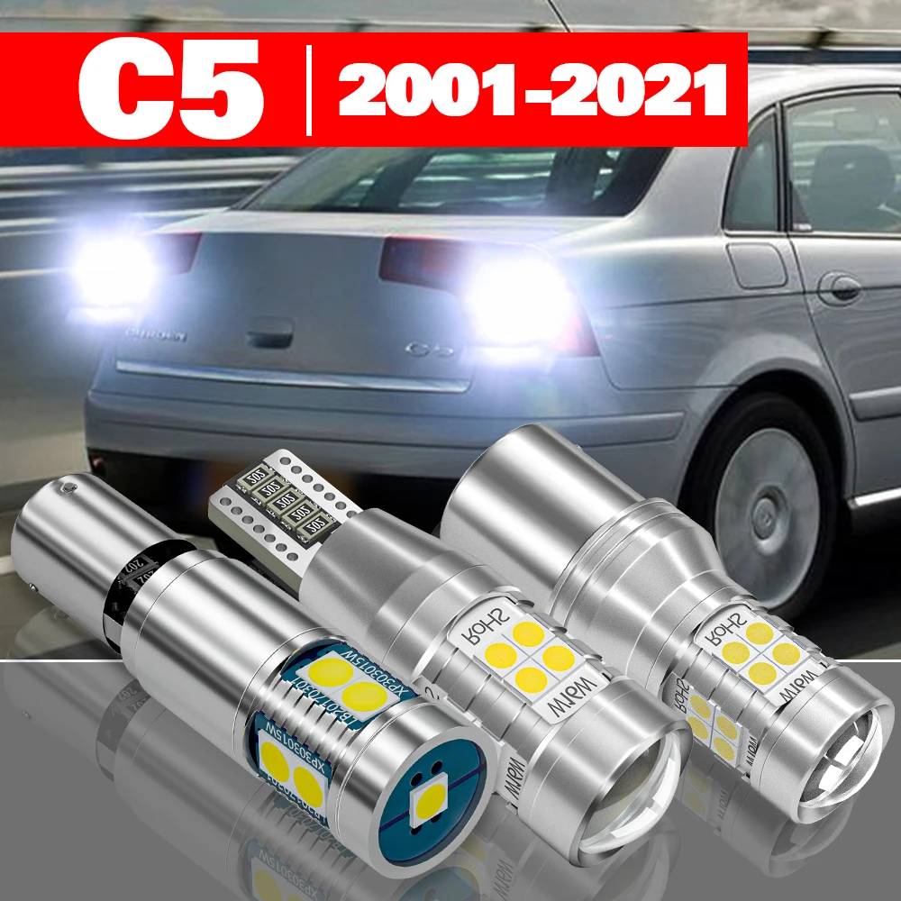 

For Citroen C5 C5 Aircross 2001-2021 Accessories 2pcs LED Reverse Light Backup Lamp 2006 2007 2008 2009 2010 2015 2016 2017 2018