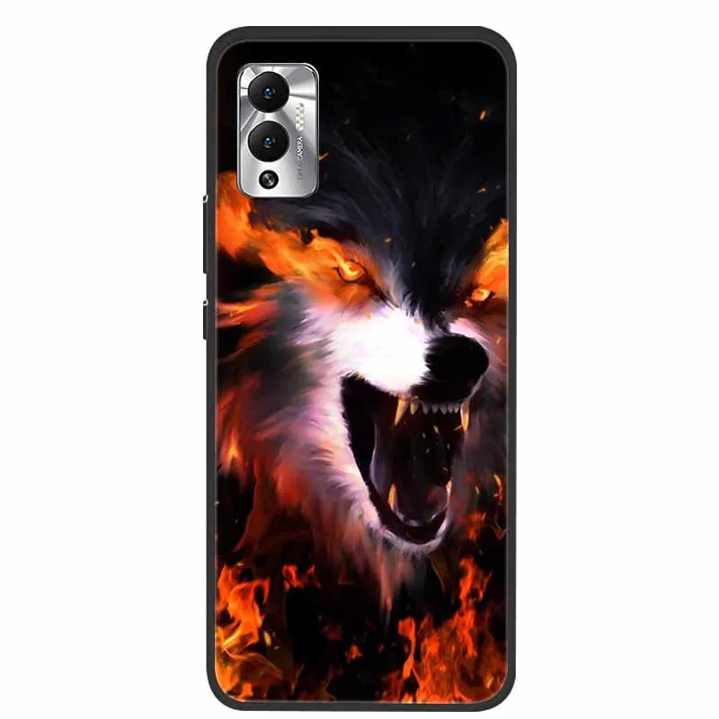 for infinix hot 12 play case hot12 lion wolf slim silicone soft phone case for infinix hot 12 back cover case hot12 12play funda free global shipping