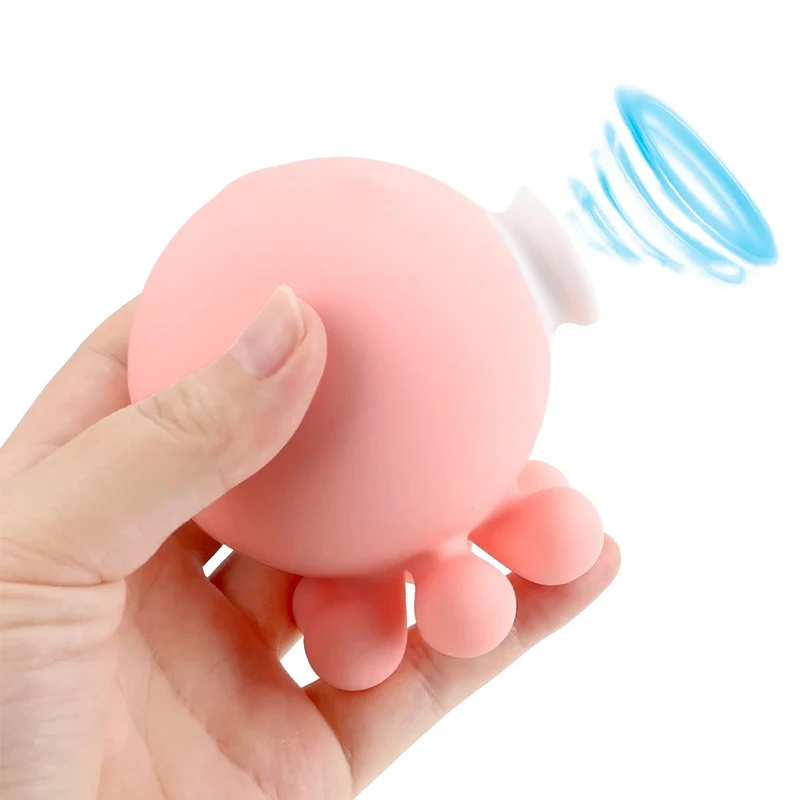 Милый осьминог в форме груди клитор массажный вибратор присоска для сосков