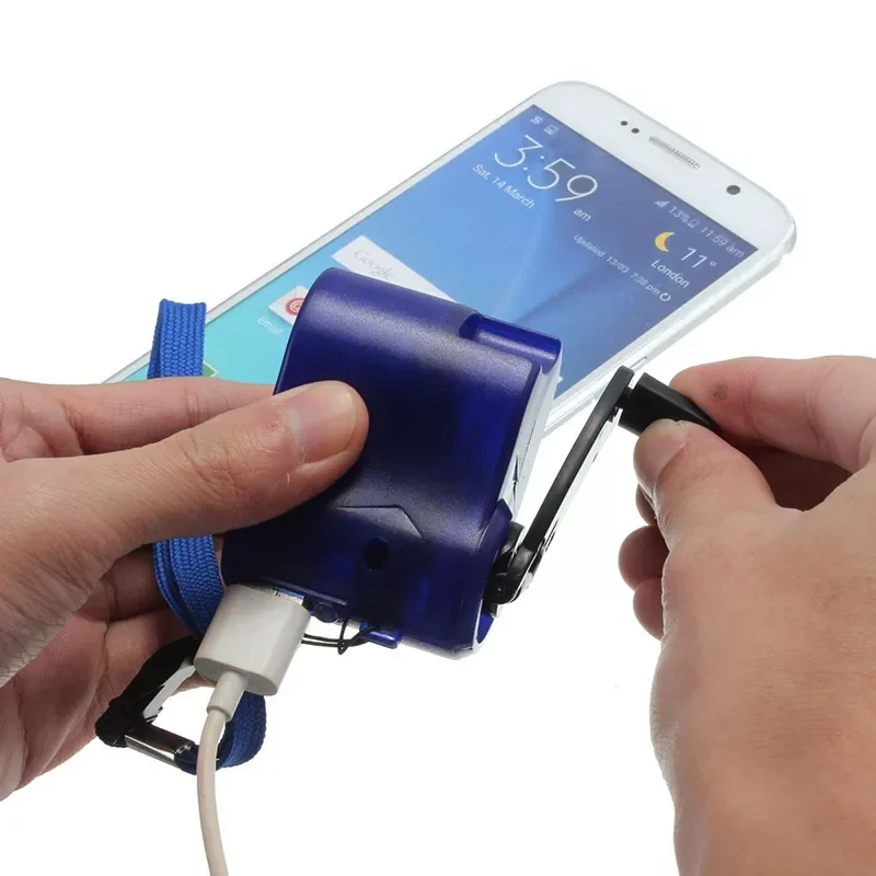 

Portable Generator Hand Power Dynamo Crank Wind Up USB Cell Phone Outdoor Camping Backpack Emergency Charger for IPhone HUAWEI