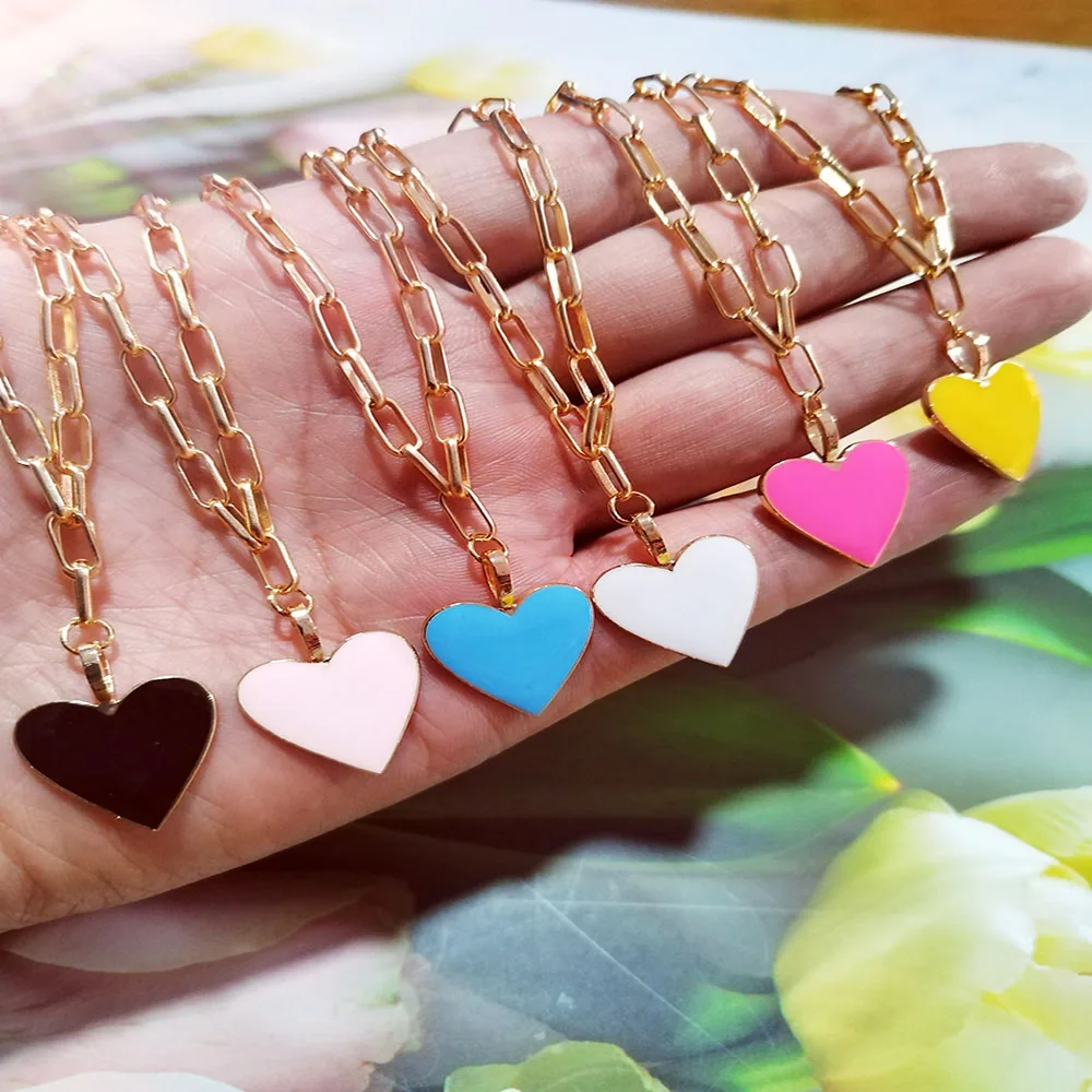 

Новое модное красочное ожерелье с подвеской в виде капли для влюбленной пары 2022 женское мужское Радужное ожерелье ювелирные изделия для па...