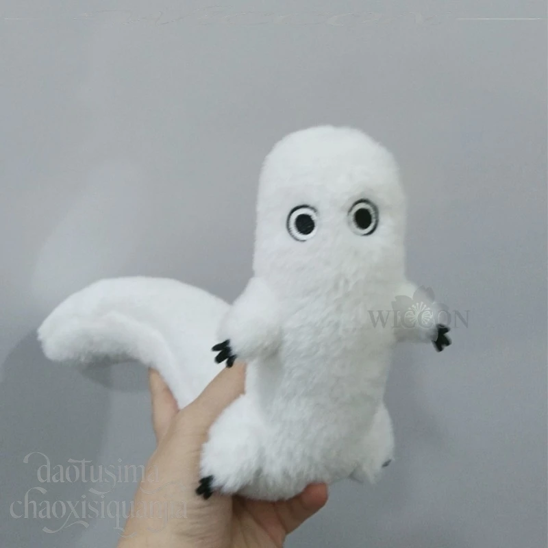 Фото Мягкая плюшевая подвеска-брелок Kawaii Skeleton Nunu с шляпой ведьмы, кукла-брелок из мягкого хлопка, идеальный подарок для фанатов аниме на Рождество №4