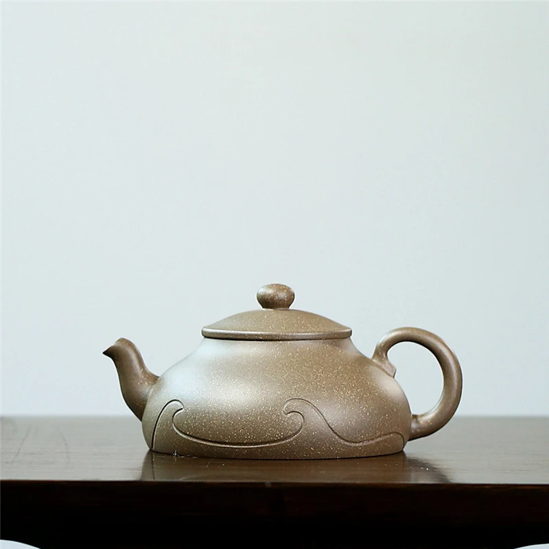 

Yixing purple clay pot household teapot raw ore purple clay kung fu tea set handmade teapot gift