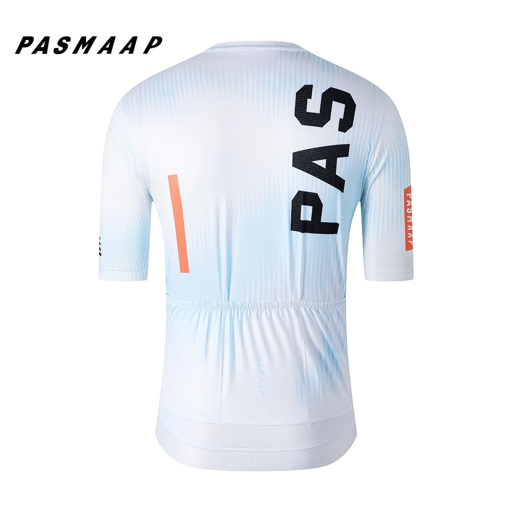 PASMAAP-Велоспорт Джерси для мужчин с коротким рукавом профессиональная команда MTB
