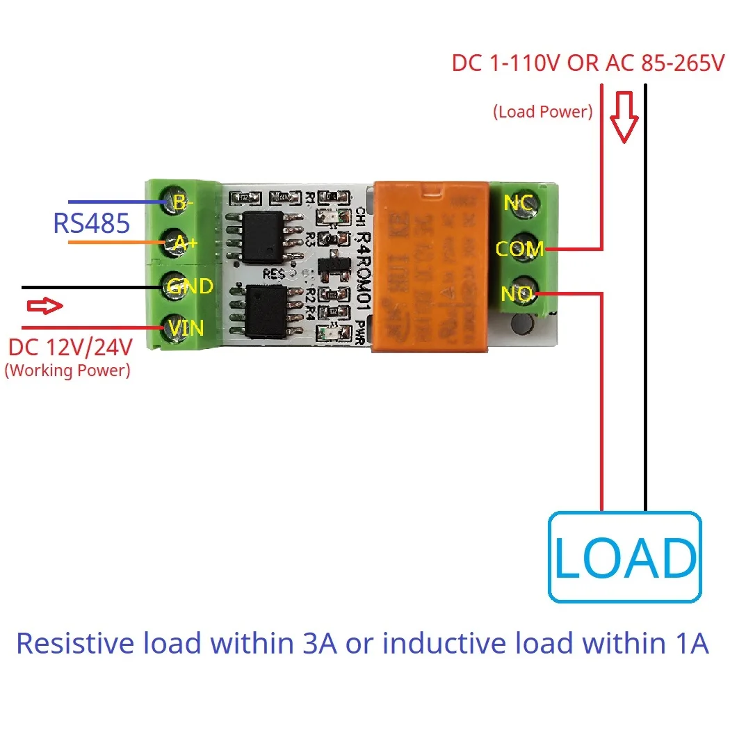 3A Мини-электронная плата переключения Modbus PC USB-последовательный порт UART RS485