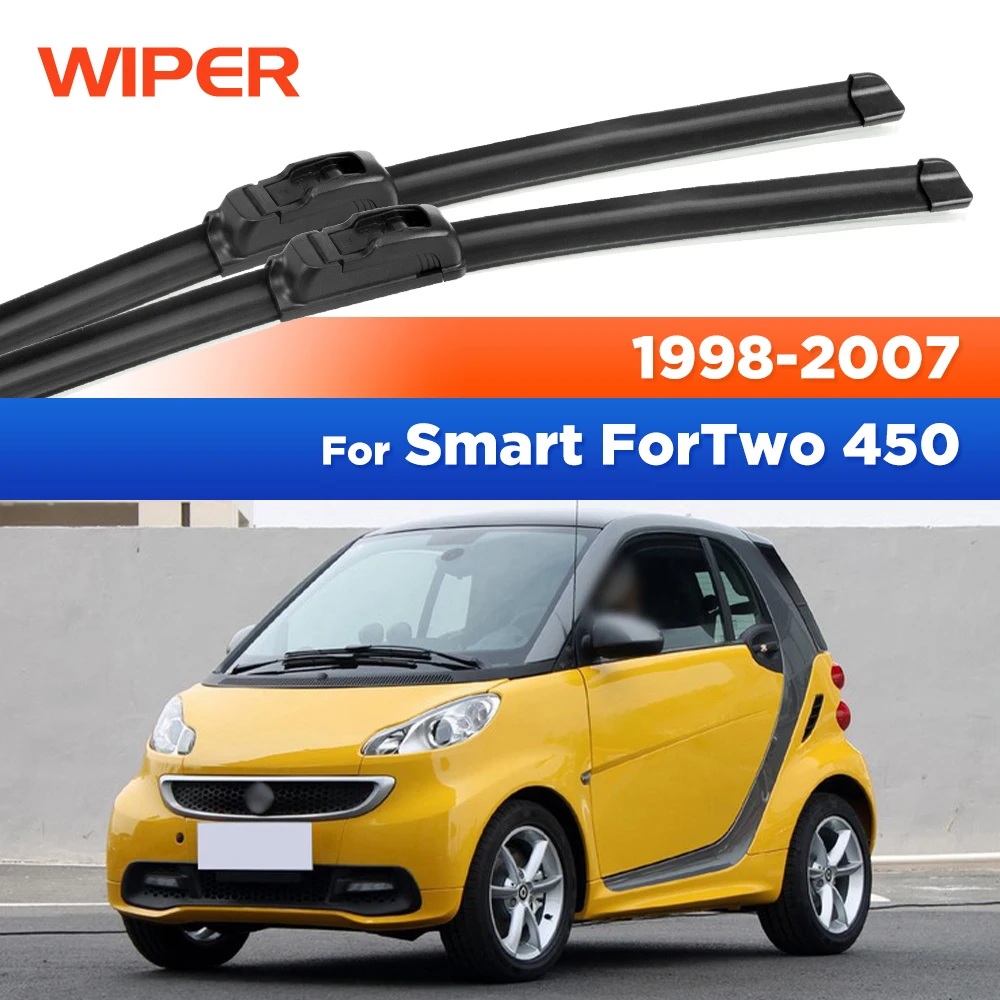 

Для Smart ForTwo 450 1998-2007 стеклоочиститель передние щетки стеклоочистителя лобовое стекло окон автомобиля щетки от дождя 21 "+ 21"