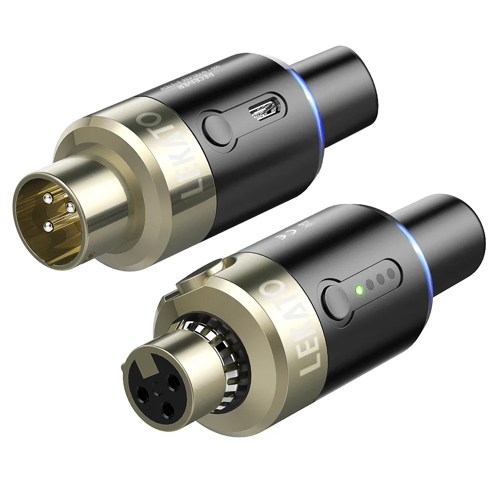 Беспроводной микрофон Lekato 5,8 ГГц для Dslr Xlr Plug-On Txrx с синхронизацией камеры — динамический микрофон для микшераpa, аудио студийного уровня (art.: 3920cf5a2e07d) - 3920cf5a2e07d