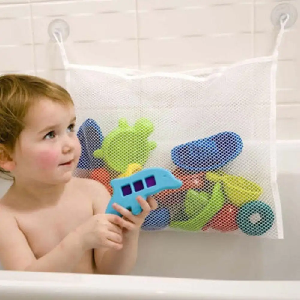 

Baby Bath Toys Mesh Bag Bath Game Bag Kids Folding Hanging Eco-friendly Toys Bathroom Beach Organizer Storage Mesh Bag Bag B0y2
