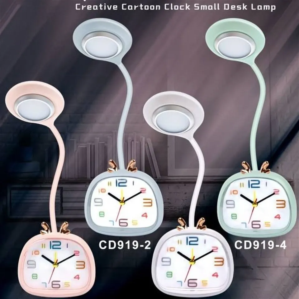 

Trend Work Table With Easy To Use Suitable For Children 'S Room Rechargeable Led Luminous Clock 1 PCs AA Battery Operated