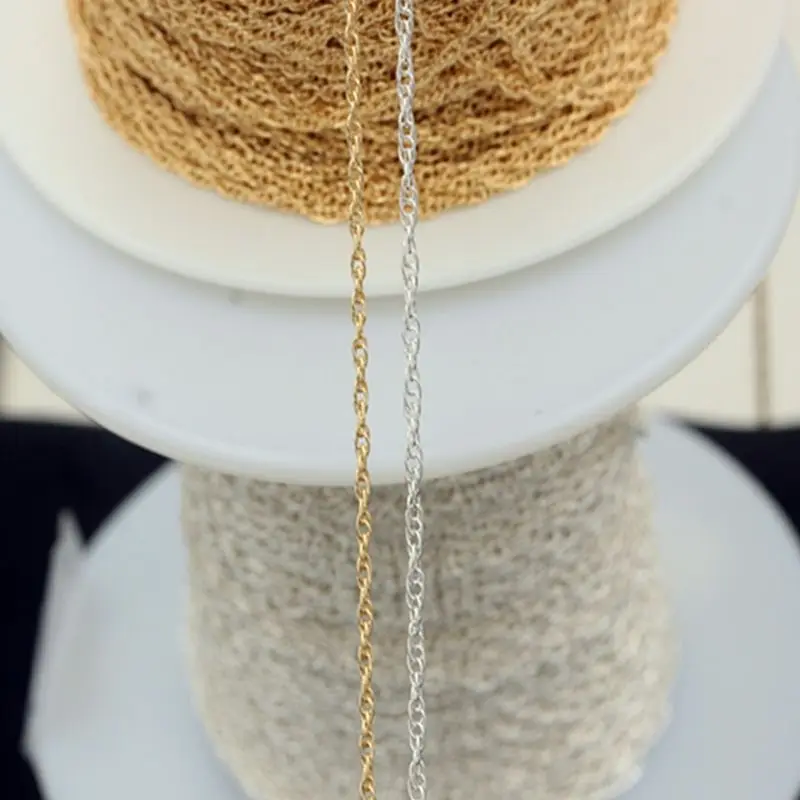 Модная цепочка с золотым наполнителем 14 карат не выцветает и ржавеет лидер