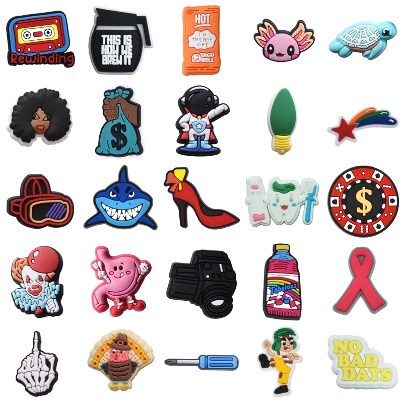 

Girl Boy Shoes Accessories Packs Women Charm Shoe Charms Men Gifts Decorations for Croc Wholesale Bulk Para Pins Set Jeans Kids