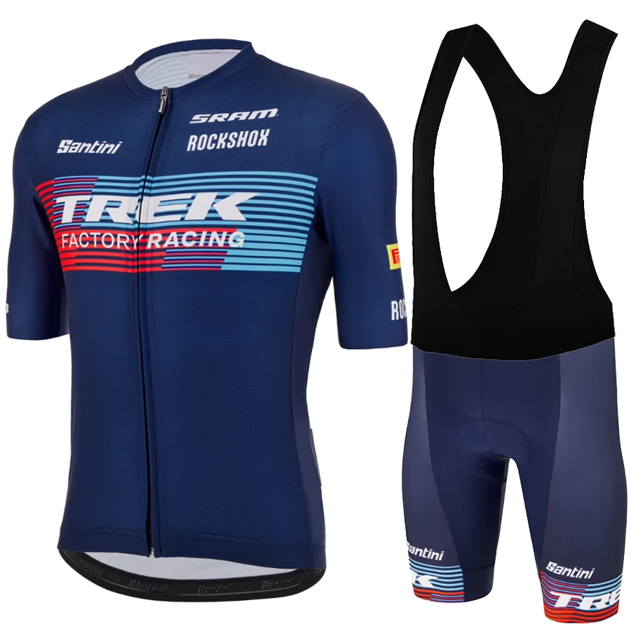 

TREK 2023 Men Short Sleeve Jersey Sets Ropa Ciclismo Hombre Summer Cycling Clothing Triathlon 19D Bib Shorts Suit Bike Uniform