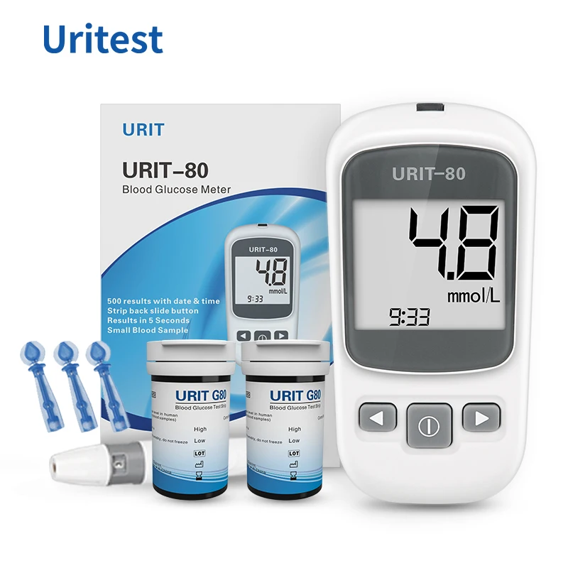 

U80 Blood Glucose Meter Glucometer Kit Diabetes Tester 50/100 Test Strips Lancets Medical Blood Sugar Meter Glm Medical