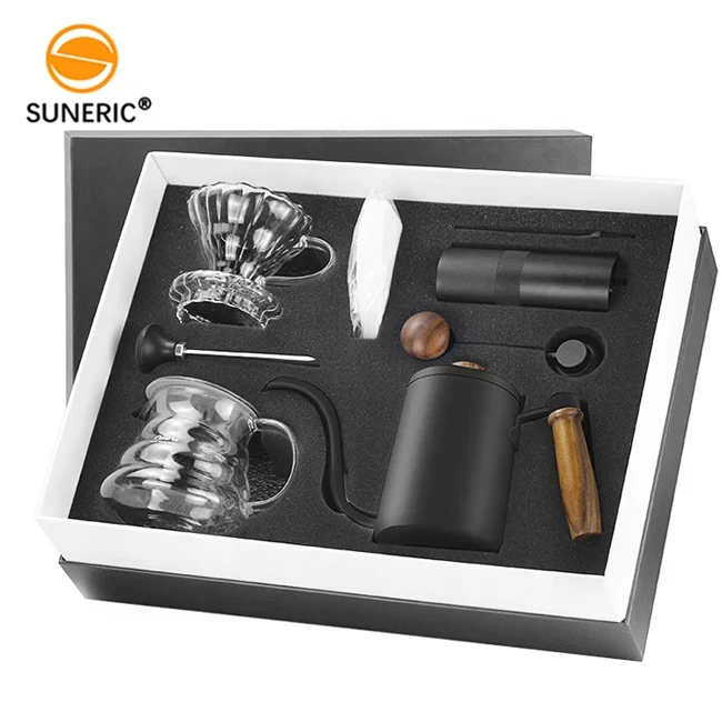 

Портативная Кофеварка V60 для кемпинга на заказ, инструмент для бариста, дорожная сумка, Подарочная коробка, ручной набор для разлива кофе