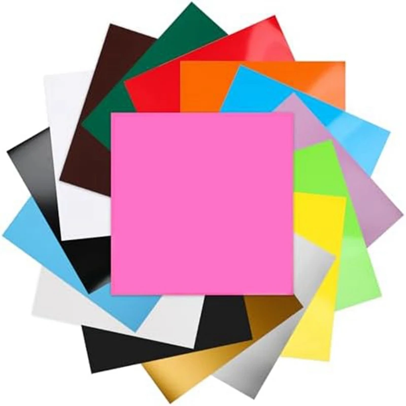 

16-Piece Permanentvinyl Set - Self-Adhesive Vinyl Planks For Home Decor, Mugs, Ceramics, DIY Crafts