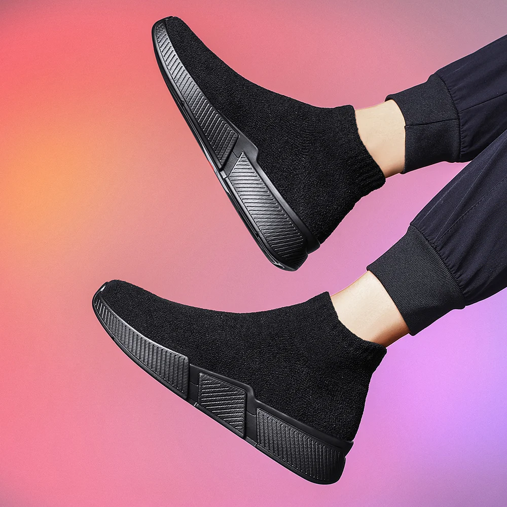 Мужские сапоги на высоком каблуке Supra-men легкие дышащие из хлопка подходят для