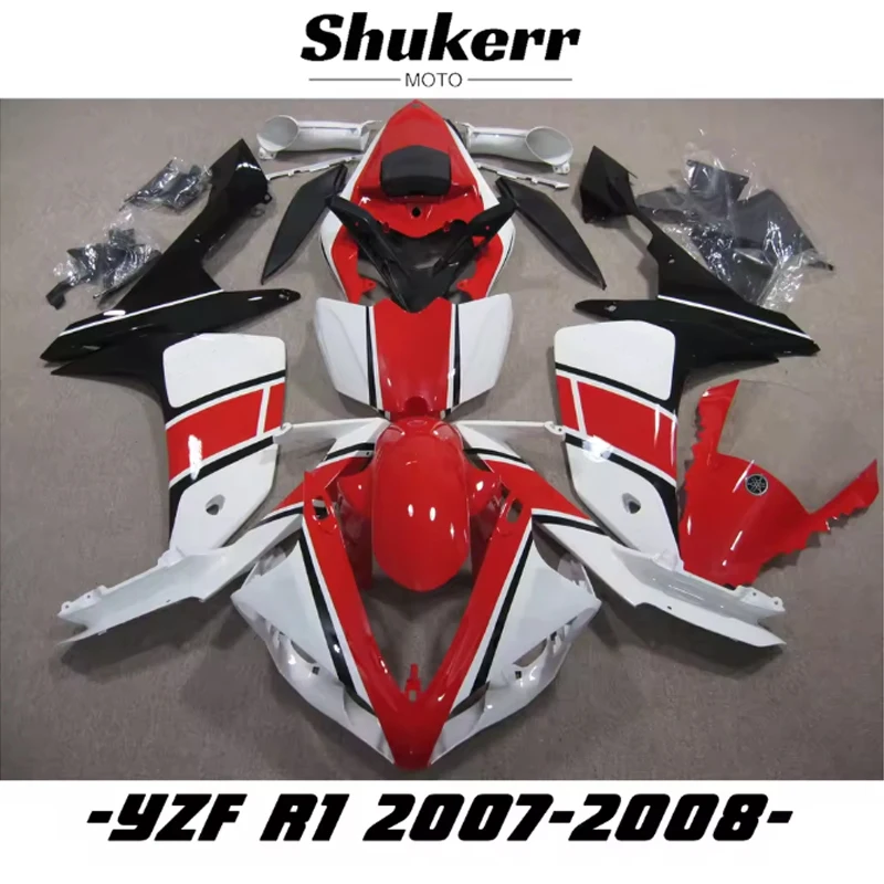Shukerr Moto новый комплект обтекателя мотоцикла из АБС-пластика, кузов, подходит для Yamaha Yzf-R1 2007-2008 Yzf1000, белый, красный, черный (art.: 3920d321bddfc) - 3920d321bddfc