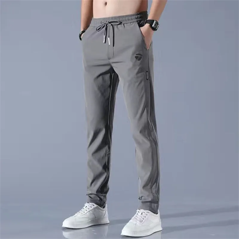 Men's  Golf Trousers Spring/Summer Sports Golf Apparel Ultra Thin Comfortable Drawstring High elastic Loose Long Pants Korea Men