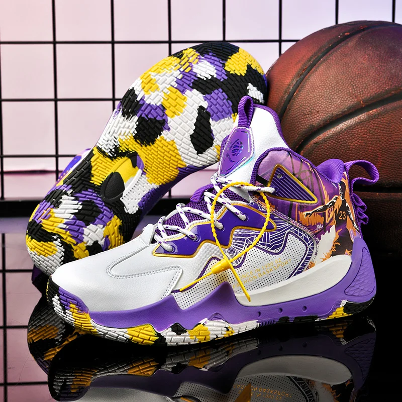 Autumn Winter Fashion Basketball Shoes for Men Women Comfotable Leather Sneakers Basket Men Professional Basketball Man Sneakers