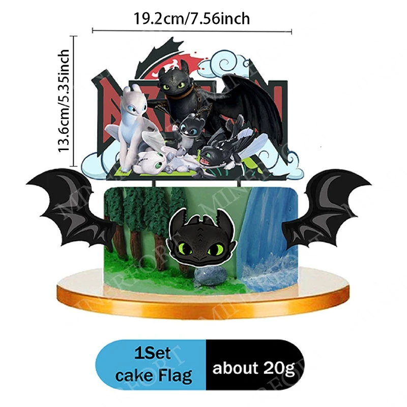 

Топперы для торта «Как приручить дракона»