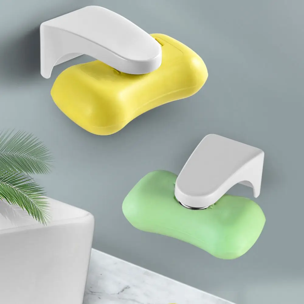 

Kitchen Organizer Creative Wall Mounted Magnetic Soap Holder Drain Soaps Shelf Soap Dishes Hanging Storage Rack