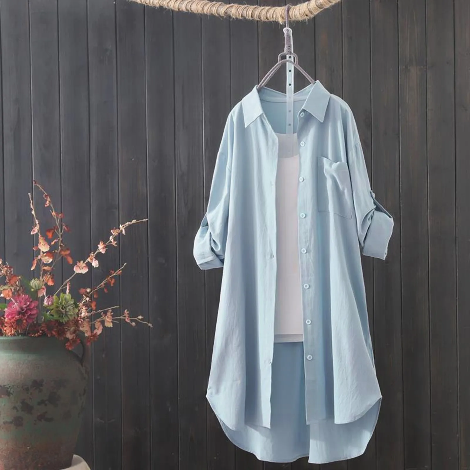 

Top Shirt For Women Short Sleeves Blouse Outdoor Ultra Soft Causal Tee Shirt Korean Fashion 2023 Loose Simple Solid Color Long