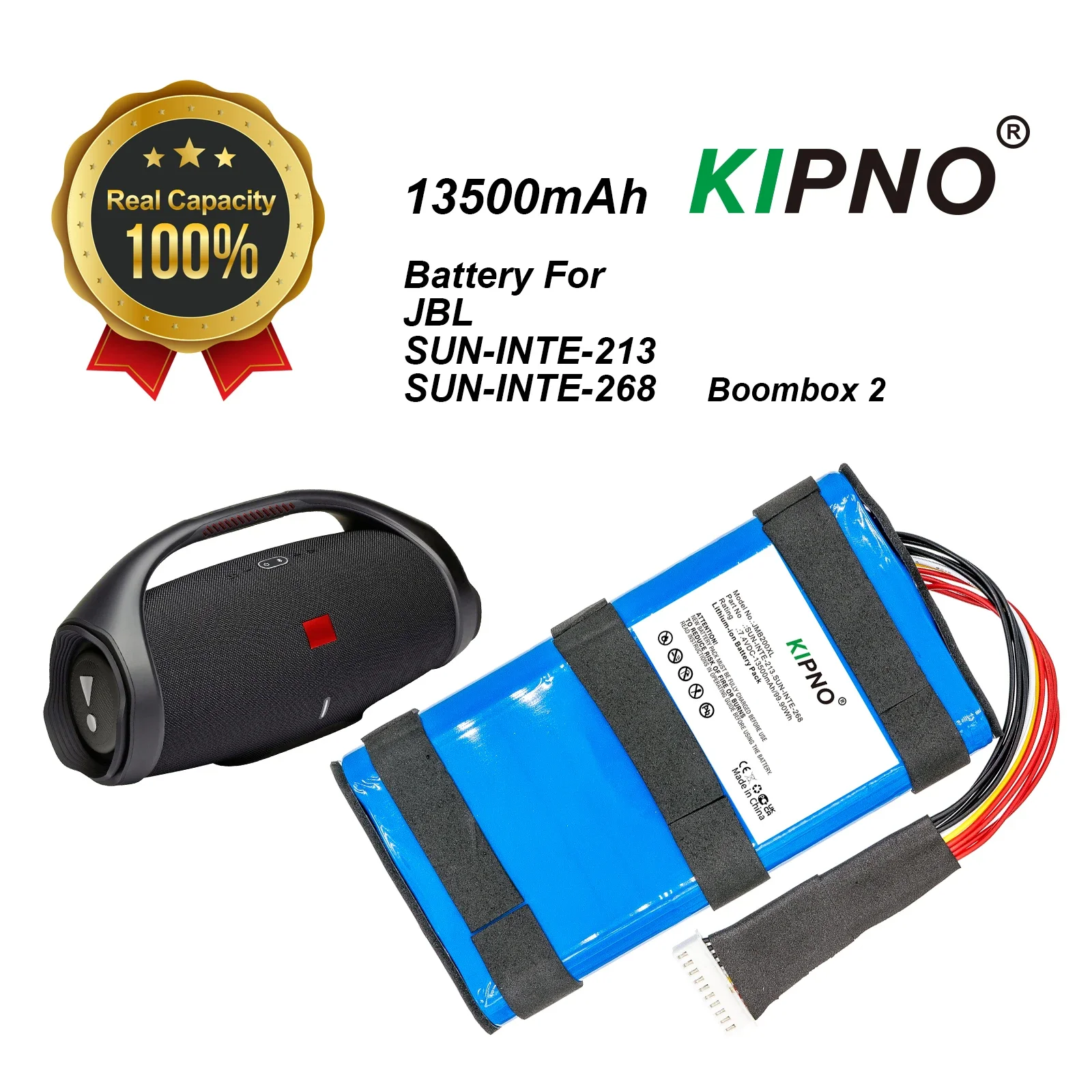 Фото KIPNO 13500Ah аккумуляторный динамик для JBL Boombox 2/3 SUN-INTE-213 SUN-INTE-268 портативный внешний источник питания для аудиоустройств №2