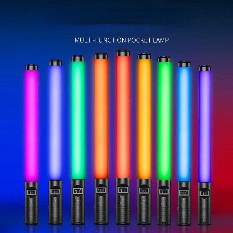 

Ulanzi VL119 RGB Stick Light Wand Lightweight Handheld Tube Light Led Video Light CRI 95+ 2600mAh Photography Studio Lamp Type-C