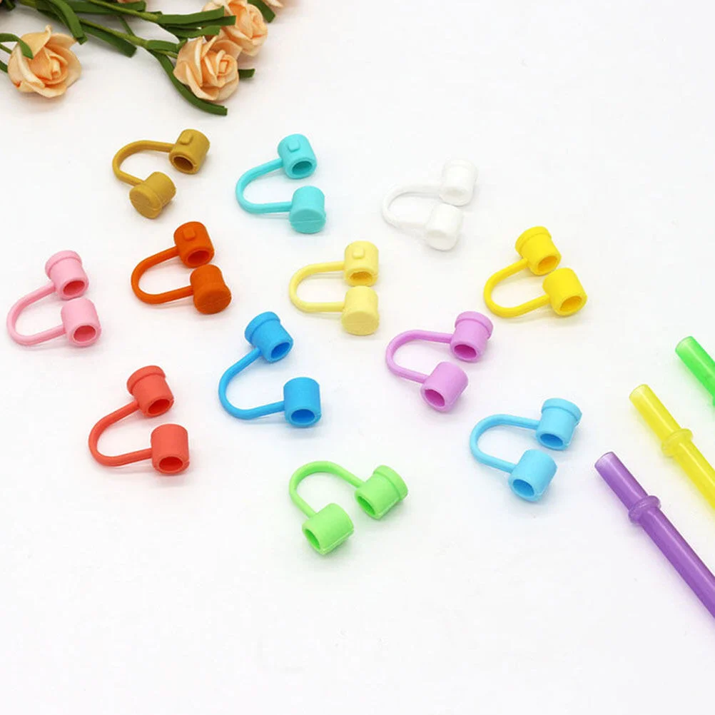 

Protective Cap Straw Accessories Reusable Drinking Tips Silicone Stopper Covers