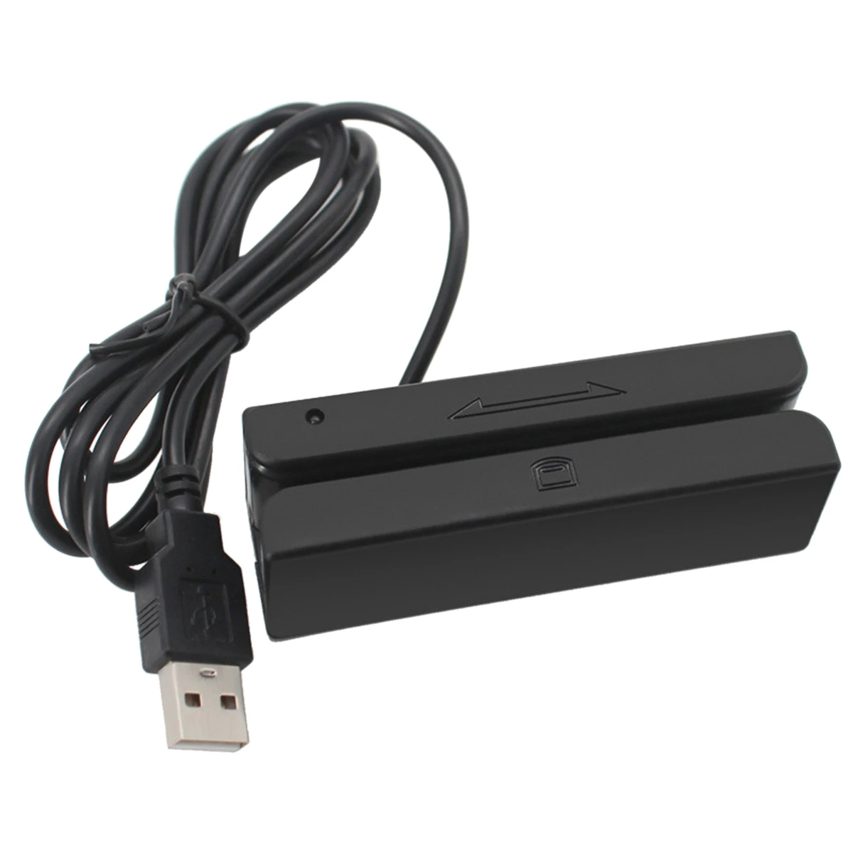 

MSR90 USB Magnetic Strip Card Reading Machine Card Reader Stripe 3 Tracks Mini Mag Hi-Co Swiper for USB PC