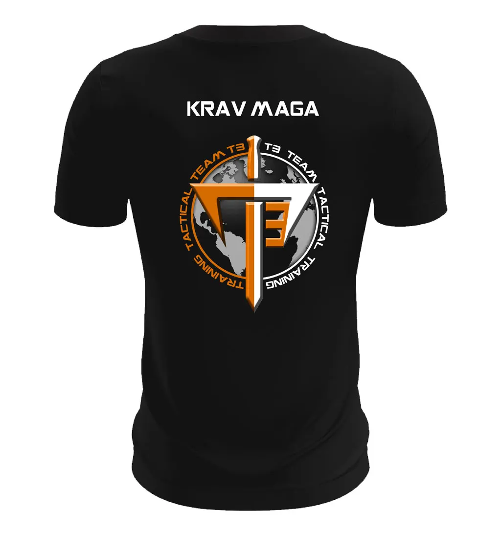 Krav Maga тренировочная Подарочная футболка для инструктора. Летняя хлопковая