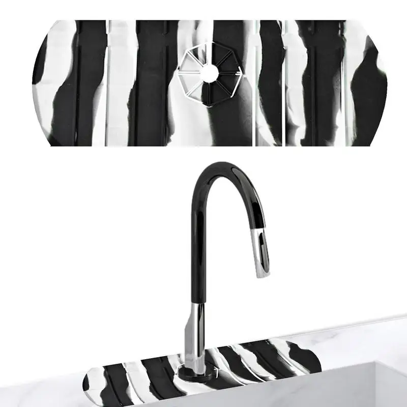 

Защита от брызг на кухонный смеситель, саморассеиватель для раковины, нескользящий коврик для смесителя