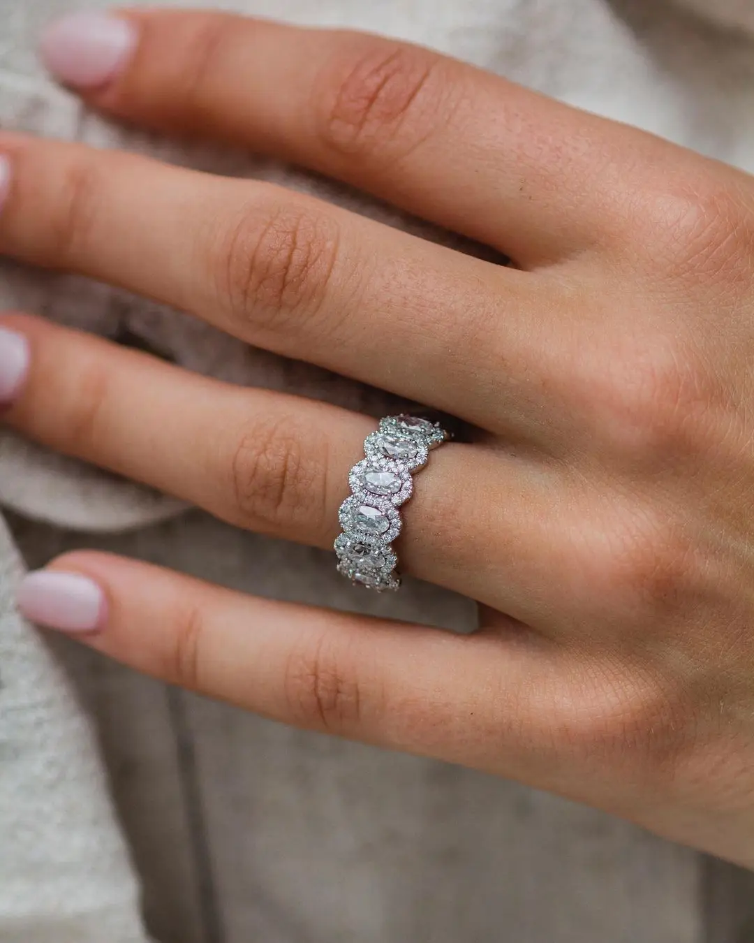 

Кольцо JOVOVASMILE Moissanite и доставка dhl