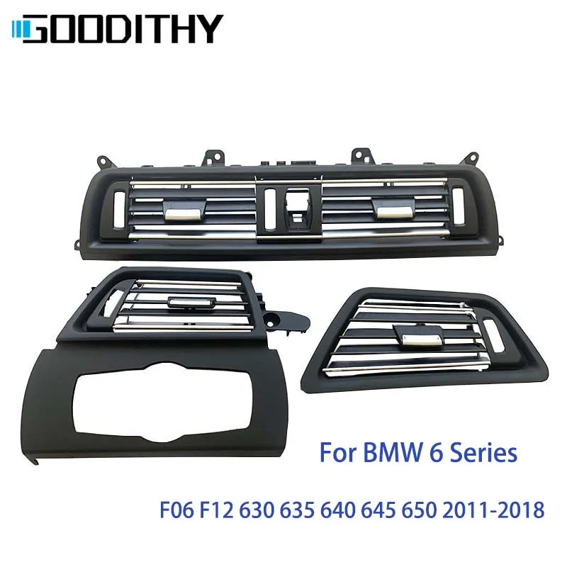 

LHD Front Dash Panel Center Fresh Air AC Outlet Vent Grill Cover For BMW 6 Series F06 F12 630 635 640 645 650 2011-2018