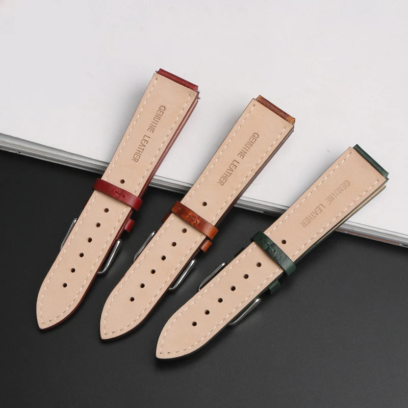 Vintage Genuine Leather Watchband for Casio A158/A159/A168/A169/AE1200/1300/1000/A158W/f91w/AE-1200W Sport Watch Bracelet Strap