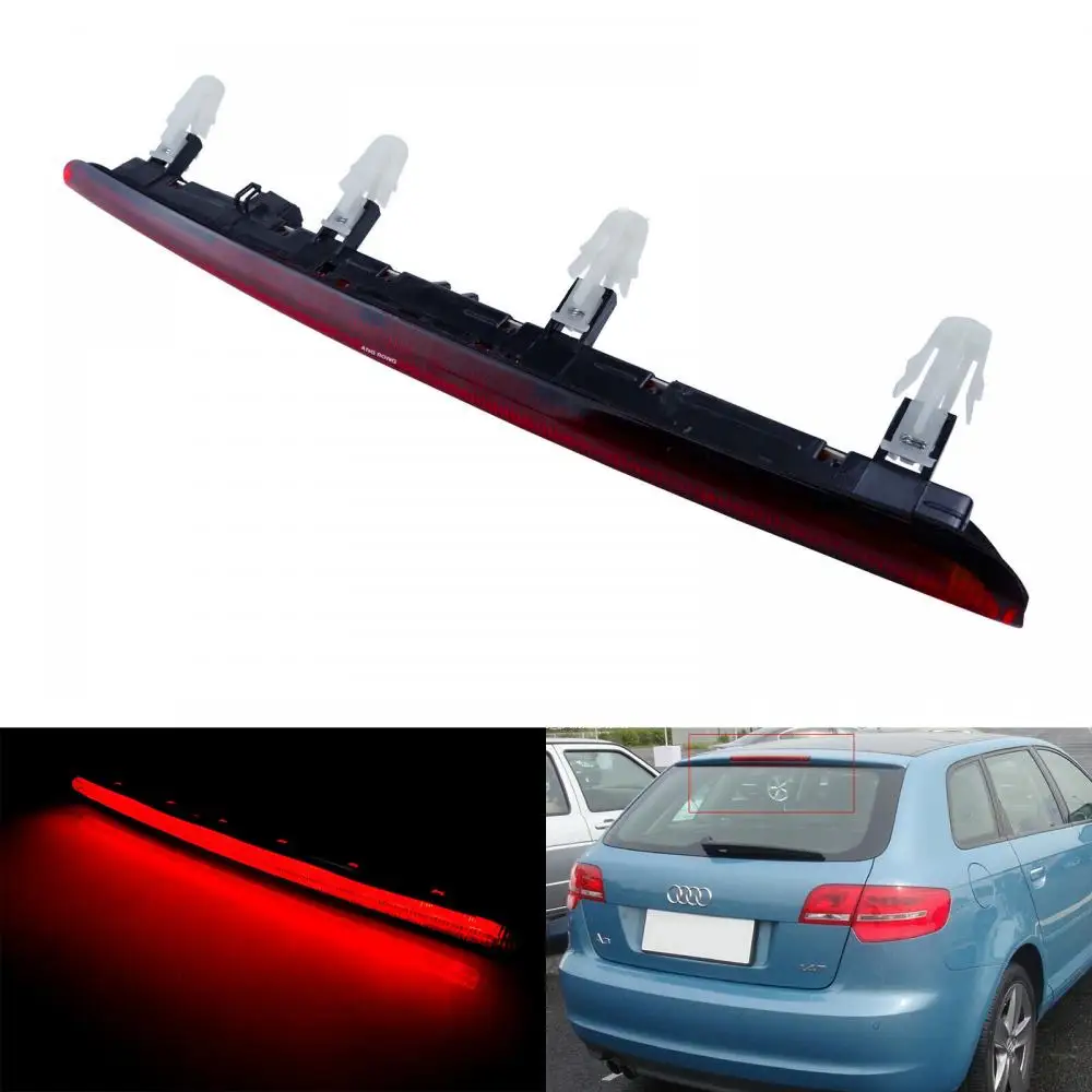 

Для 2004-2012 Audi A3 8P High Level 3-й задний светодиодный стоп-сигнал с красной линзой